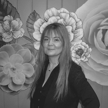 Portrait of Elena, a professional stylist at PR at Partners, showcasing their expertise and style.